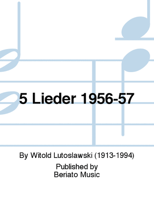 5 Lieder 1956-57