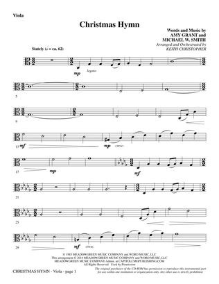 Christmas Hymn - Viola
