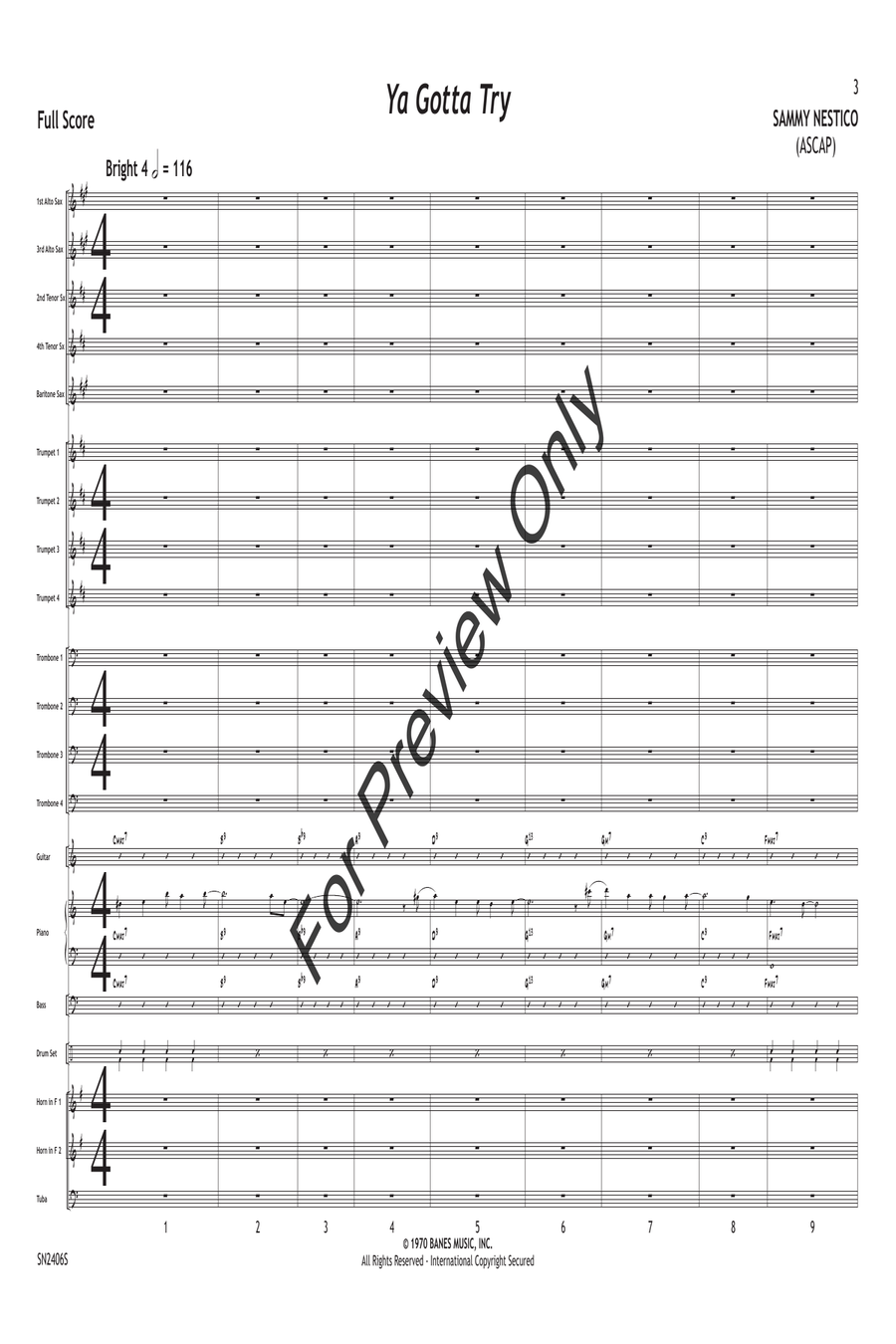 Ya Gotta Try Jazz Ensemble scores gallery preview page 4