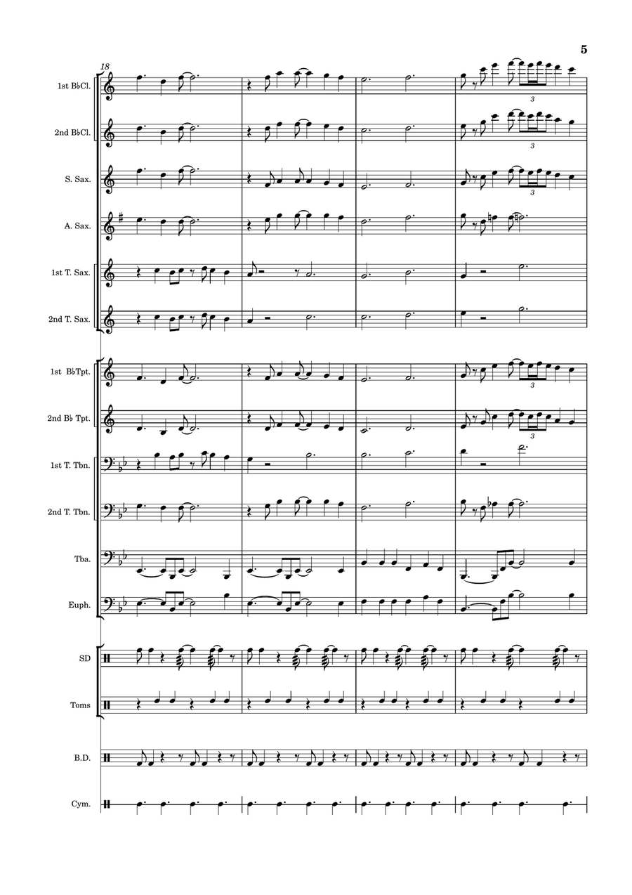 Peninsula Bakassi Marching Band scores gallery preview page 5