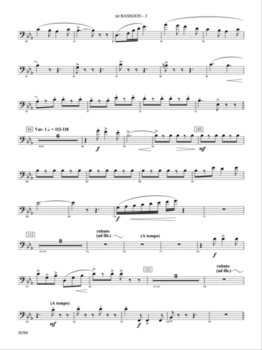 Napoli: Bassoon Concert Band scores gallery preview page 3