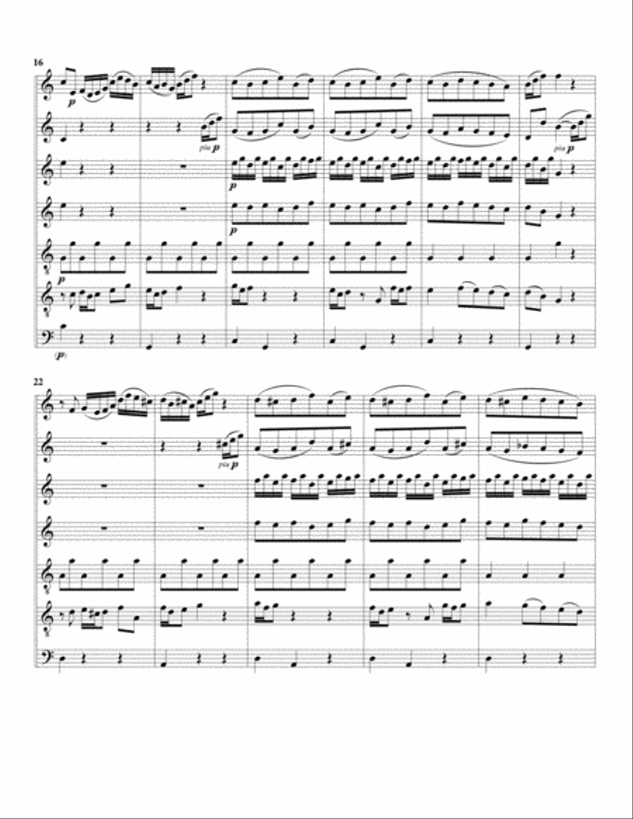 Aria: Ach, schlage doch bald from Cantata BWV 95 (arrangement for 7 recorders) Recorder scores gallery preview page 3