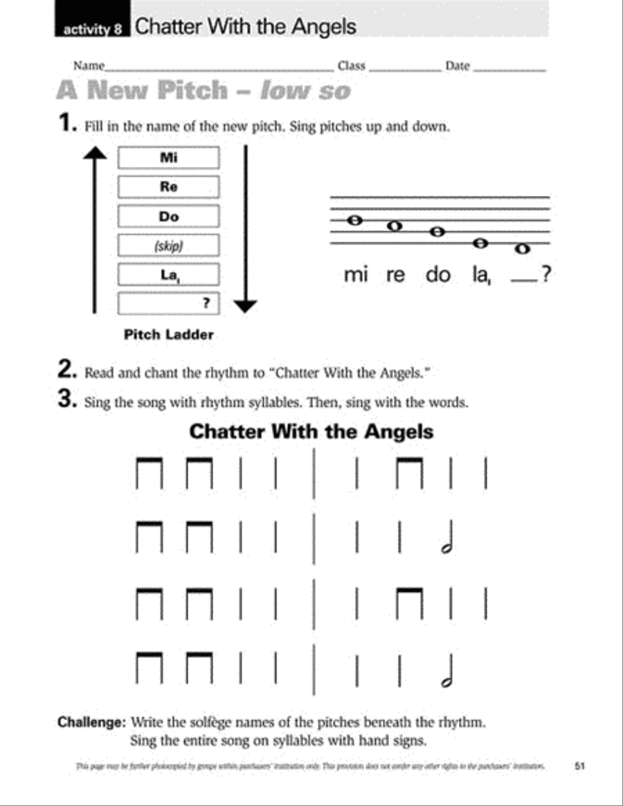Kodaly in the Classroom – Intermediate (Set I) Choir scores gallery preview page 7