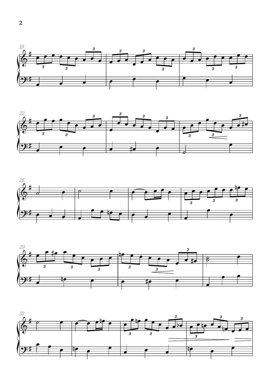 JS Bach • Jesu, Joy of Man's Desiring | Cantata BWV 147 | easy piano sheet music Easy Piano scores gallery preview page 2