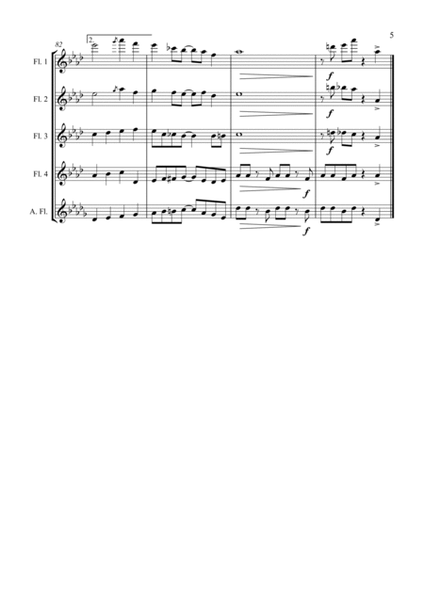 O Little Town of Bethlehem - Rock Carol for Flute Quartet image number null