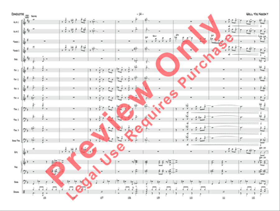 Well You Needn't Jazz Ensemble scores gallery preview page 15