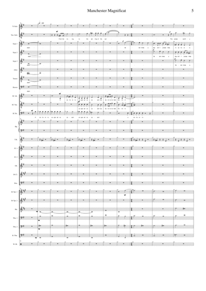 Manchester Magnificat - full orchestral version score only image number null