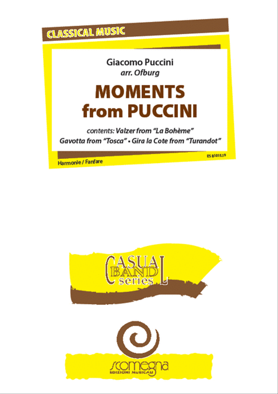 Moments From Puccini Concert Band scores gallery preview page 1