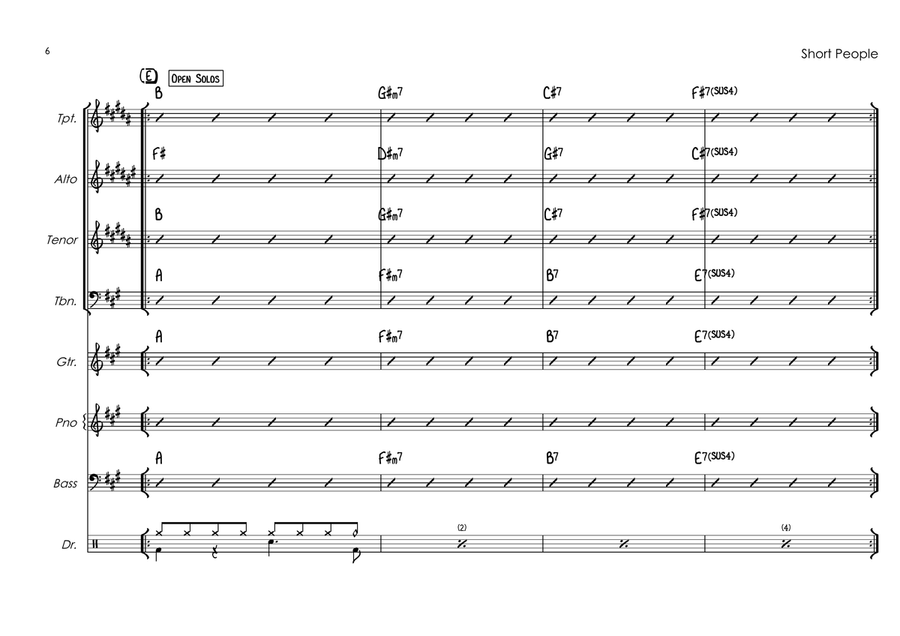 Short People Jazz Ensemble scores gallery preview page 6