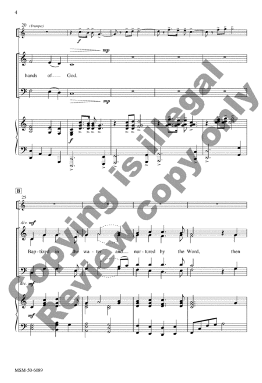 Hands of God 4-Part scores gallery preview page 4