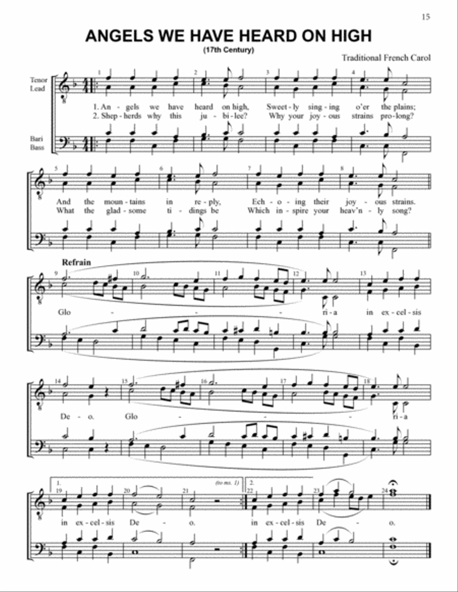 Yuletide Favorites (Volume I) TTBB scores gallery preview page 15