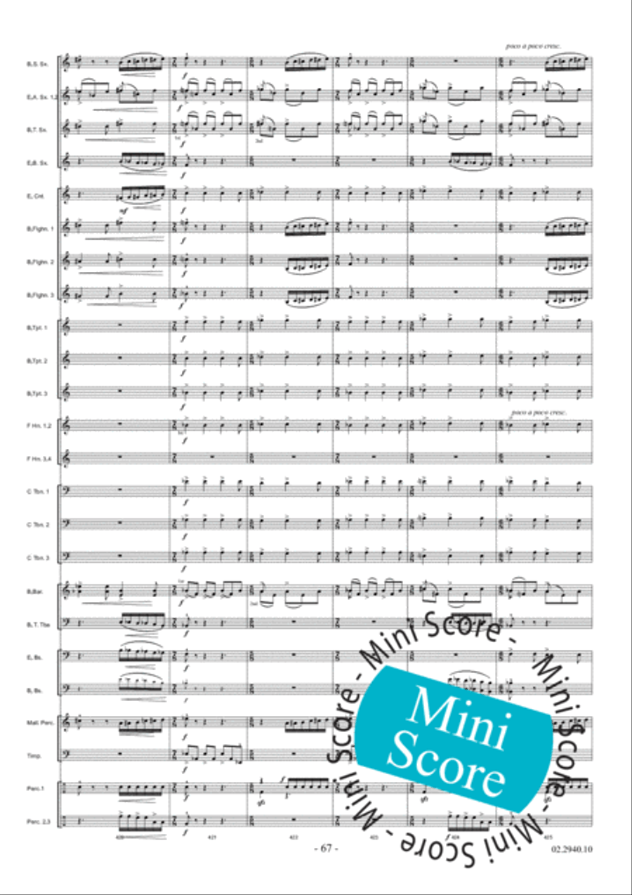 Aurora Fanfare Band scores gallery preview page 73