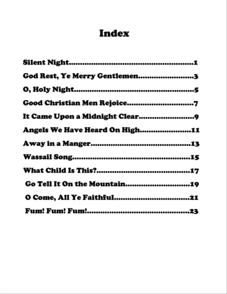 A Very Clarinet Christmas Clarinet Duet scores gallery preview page 2