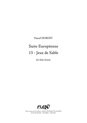 Book cover for Suite Europeenne 13 - Jeux de Sable