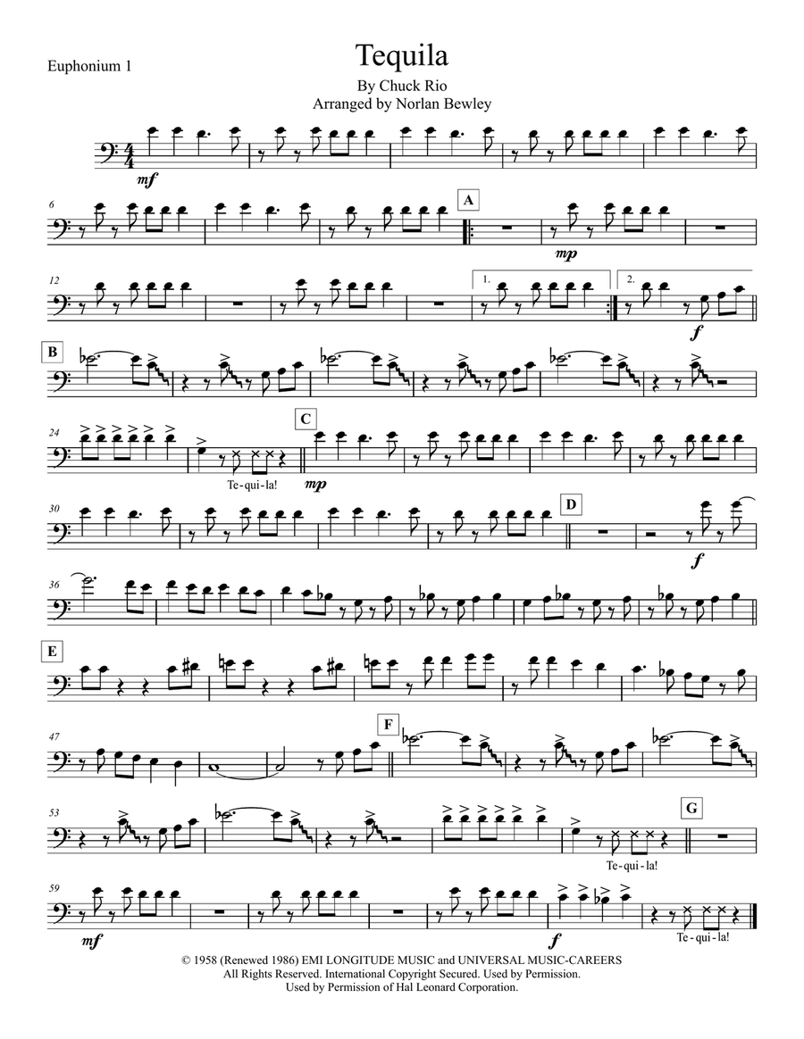 Tequila Brass Ensemble scores gallery preview page 5