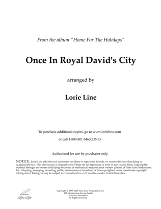 Book cover for Once In Royal David's City (from Home For The Holidays)
