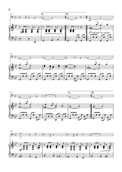 Makedonsko Devojce (The Macedonian Girl) - Eastern European folk song (arr. for trombone and piano) image number null