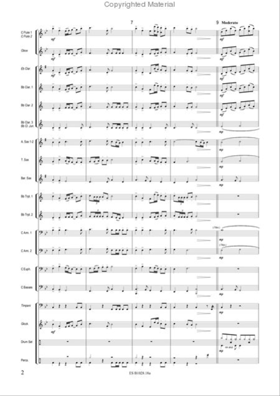Theme and Dance Concert Band scores gallery preview page 4