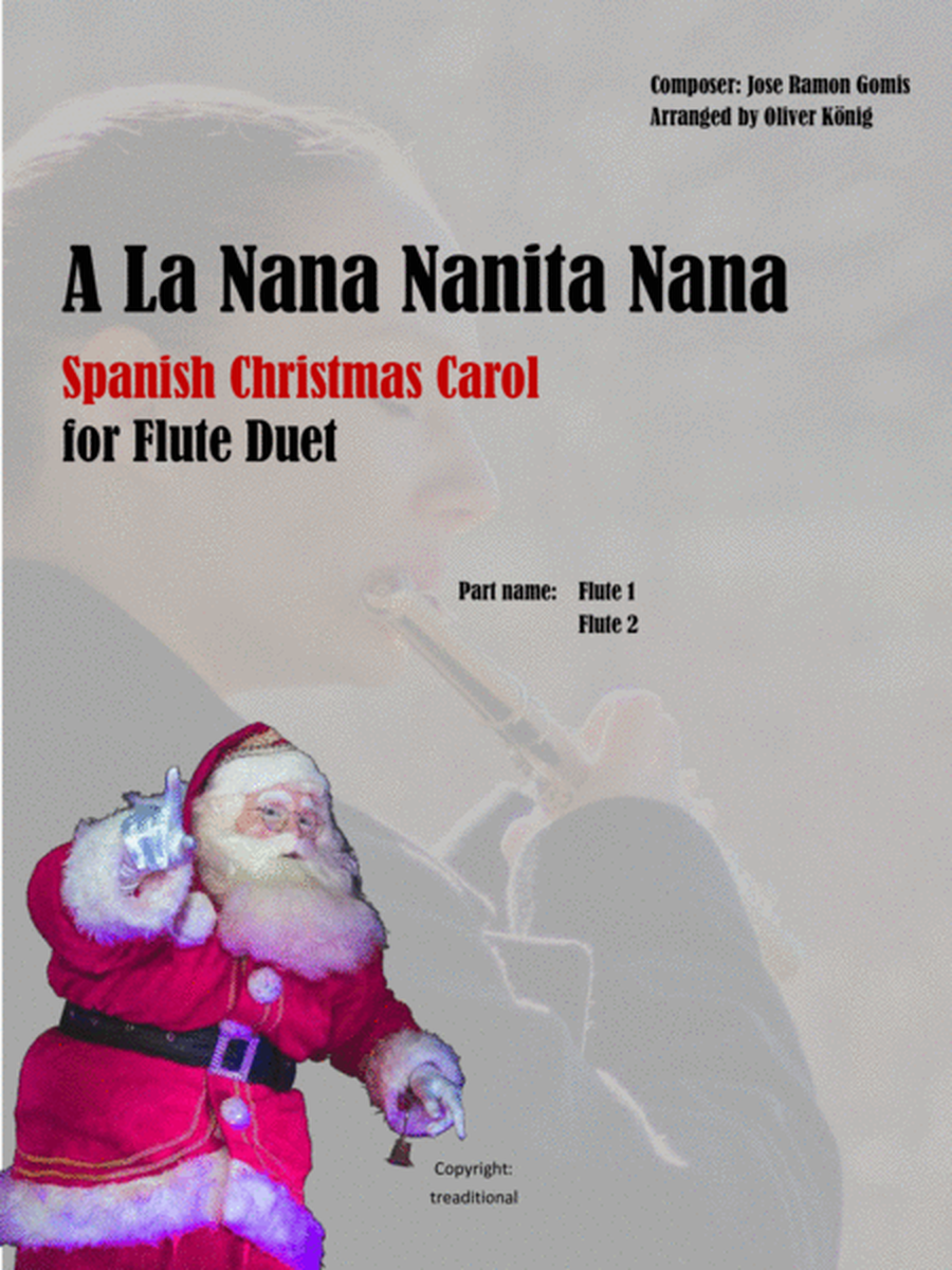 A La Nanita Nana, Spanish Christmas Carol for 2 Flutes image number null