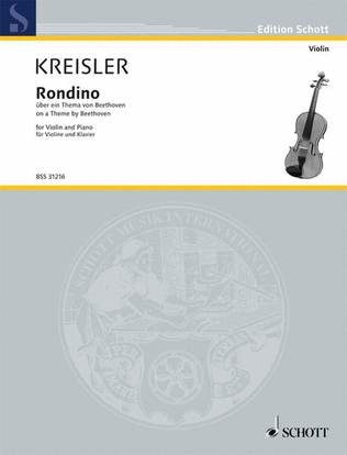 Book cover for Kreisler Rondino Beethoven Vln Pft