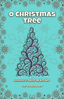 Book cover for O Christmas Tree, (O Tannenbaum), Jazz style, for Violin Duet