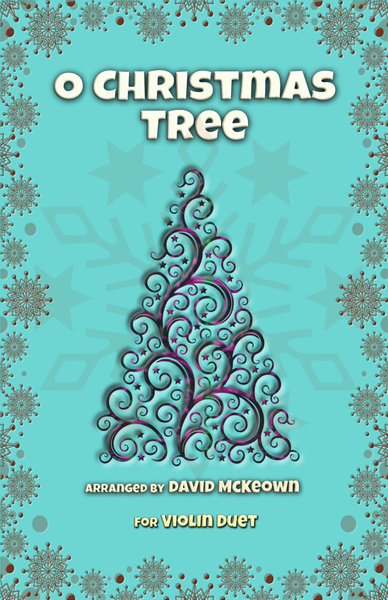 O Christmas Tree, (O Tannenbaum), Jazz style, for Violin Duet