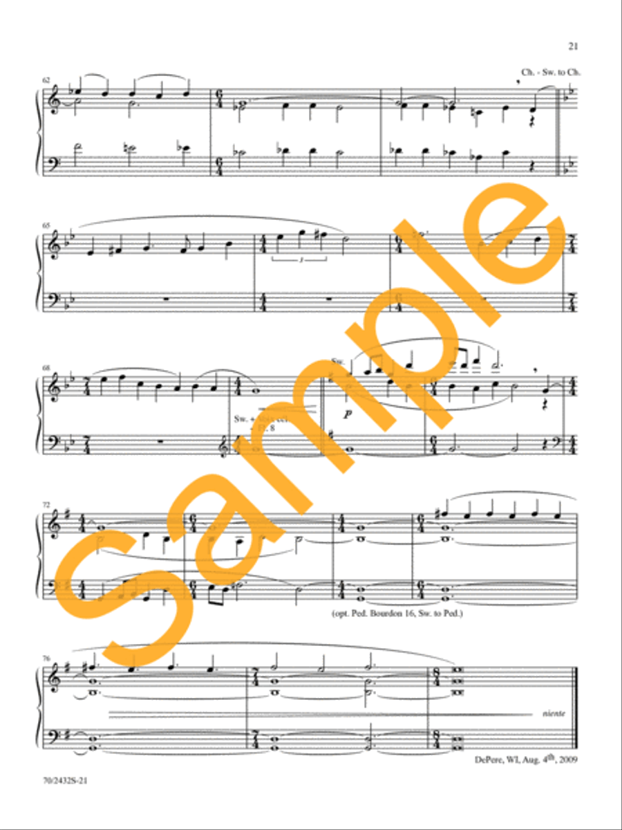 An Array of Voluntaries Organ Solo scores gallery preview page 16