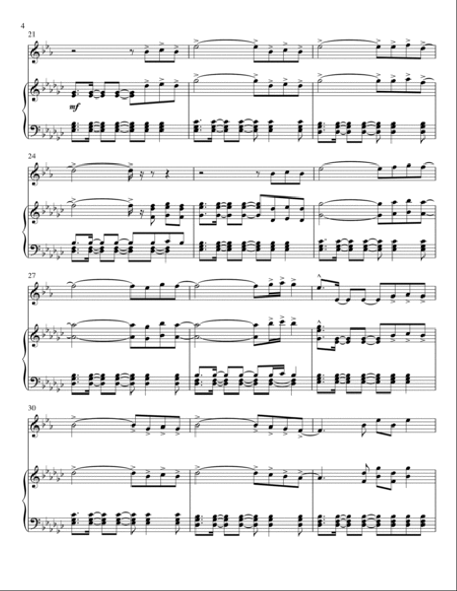 A Sky Full Of Stars Small Ensemble scores gallery preview page 4
