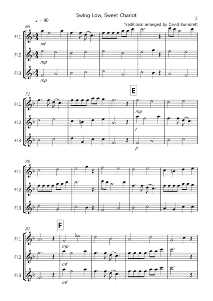 8 Easy Trios, for Flute 8 Easy Trios, for Flute Woodwind Trio scores gallery preview page 5