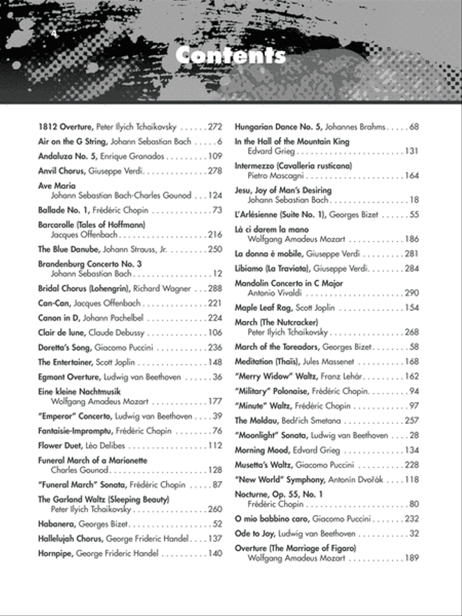 The Giant Book of Classical Piano Sheet Music Easy Piano scores gallery preview page 4