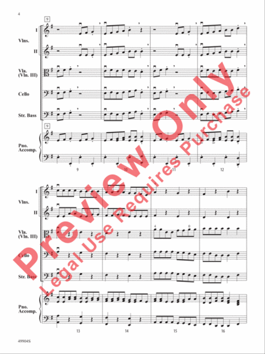 Dragon Chase String Orchestra scores gallery preview page 5