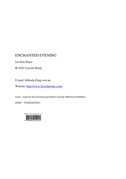 ENCHANTED EVENING - Solo Piano image number null