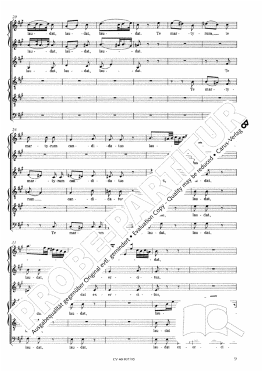 Te Deum 4-Part scores gallery preview page 10