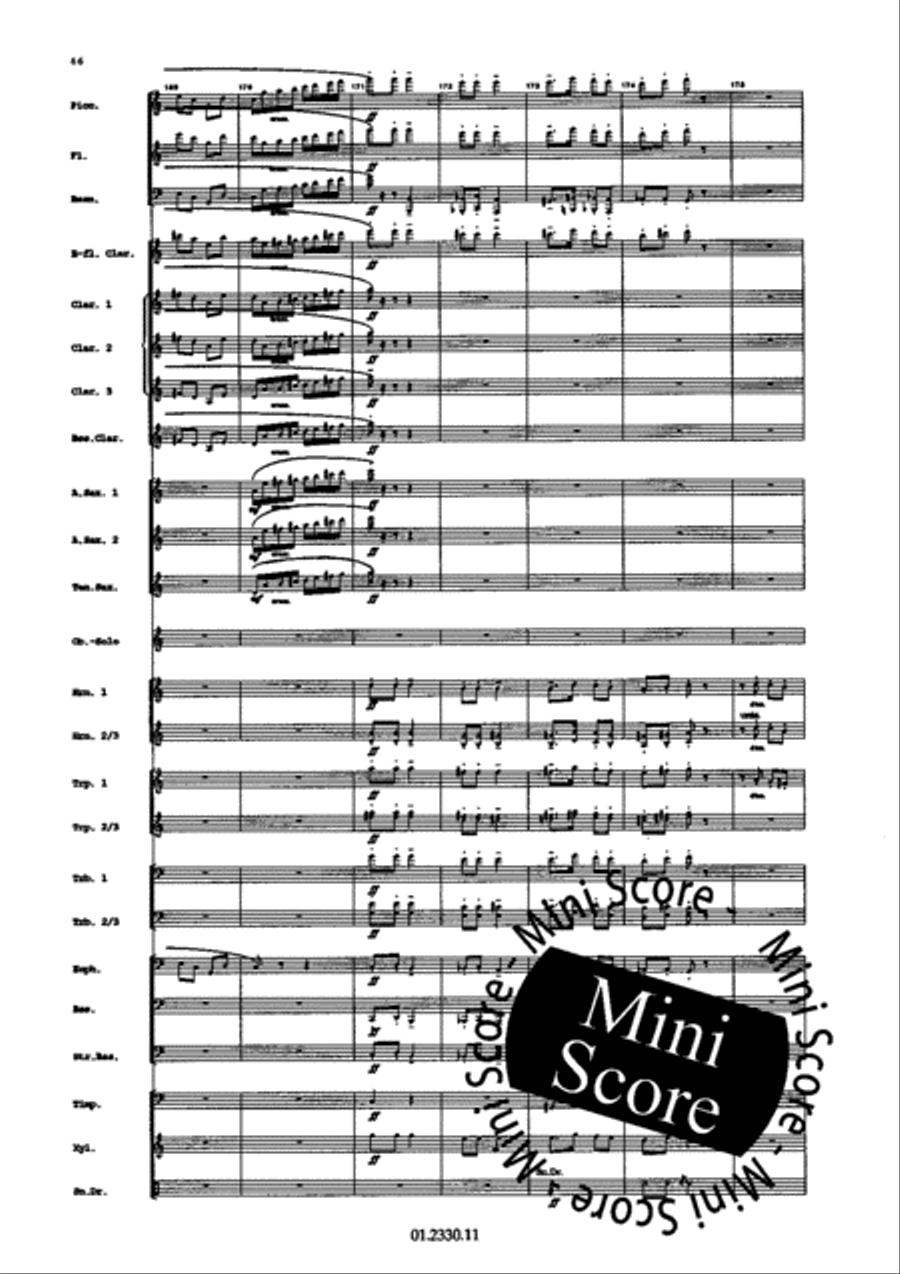 Concerto Pour Harmonica Concerto Pour Harmonica Concert Band scores gallery preview page 72