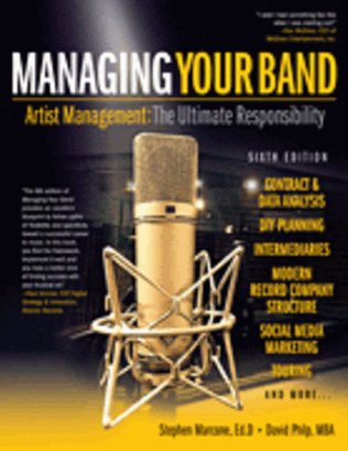 Book cover for Managing Your Band - Sixth Edition
