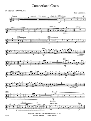 Cumberland Cross: B-flat Tenor Saxophone