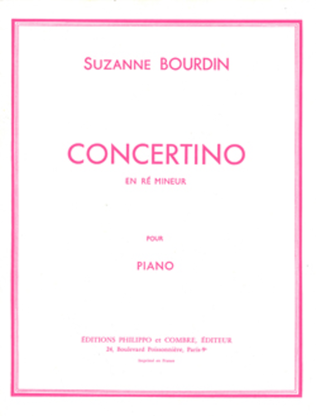 Book cover for Concertino en re min.