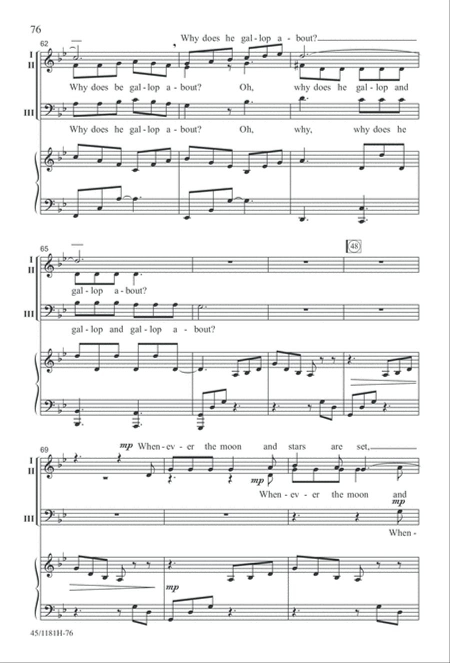 Contemporary Choral Classics 3-Part scores gallery preview page 76