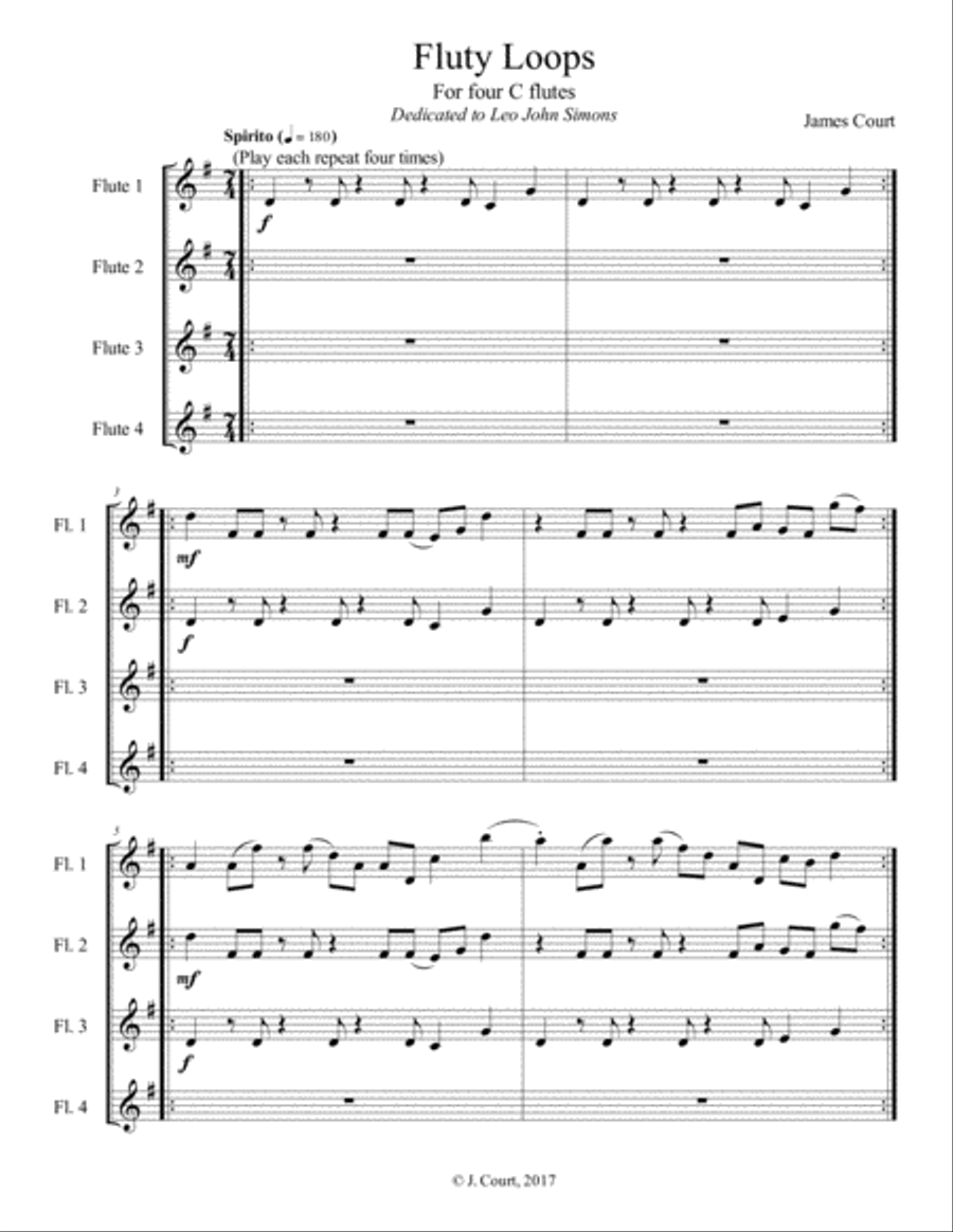 Fluty Loops Small Ensemble scores gallery preview page 3