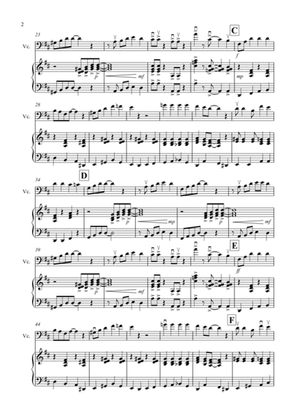 Burnie's Ragtime for Cello and Piano image number null