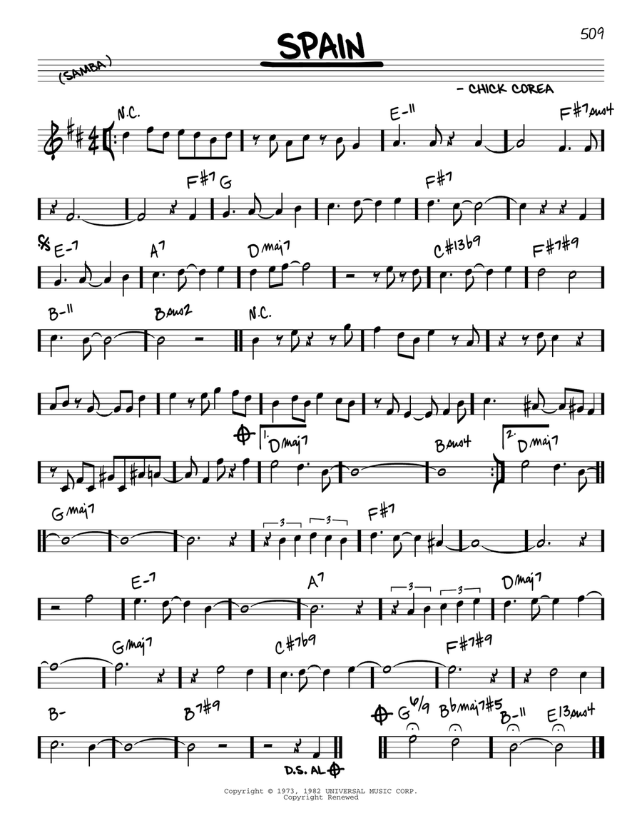 Spain Piano scores gallery preview page 1