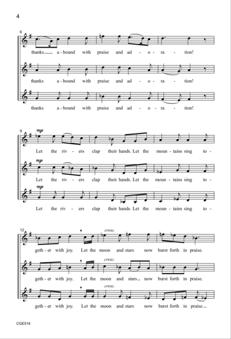 Lift Your Voice in Joyful Song! - SSA SSA scores gallery preview page 4