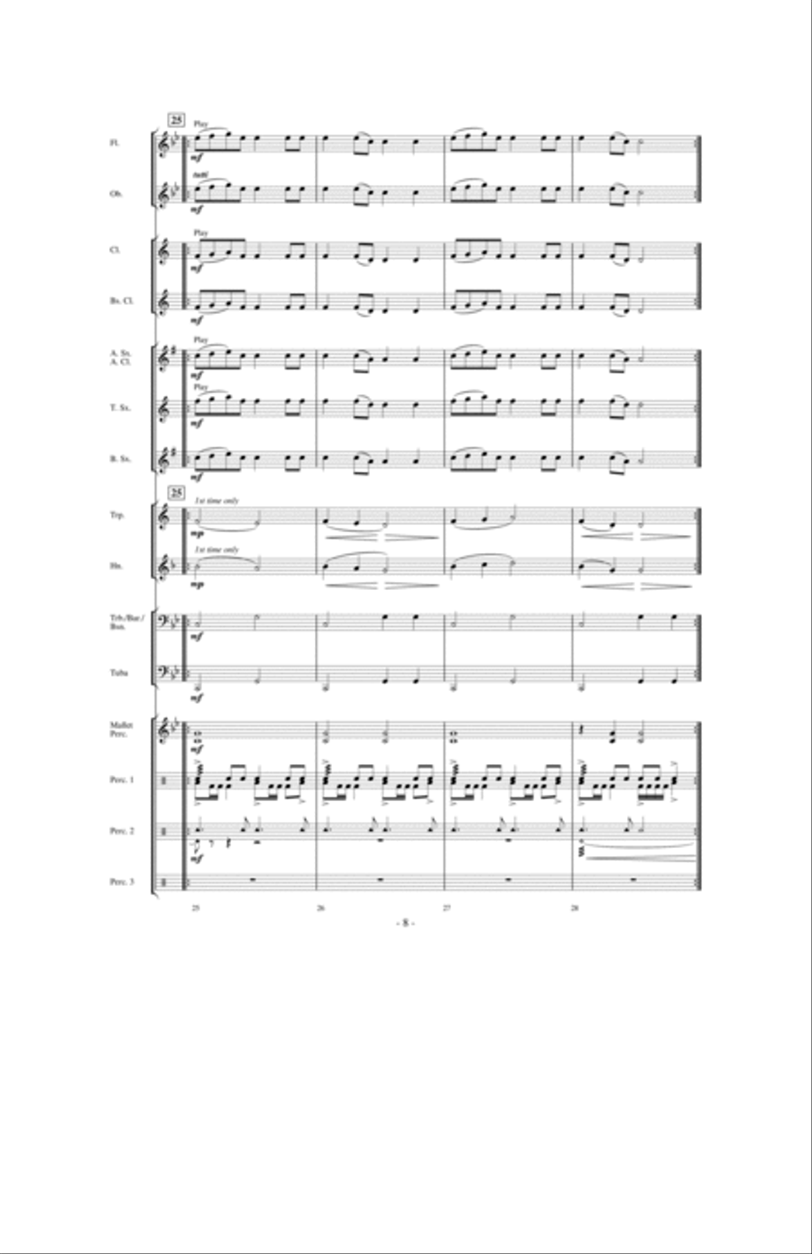 A World Holiday Celebration Concert Band scores gallery preview page 7