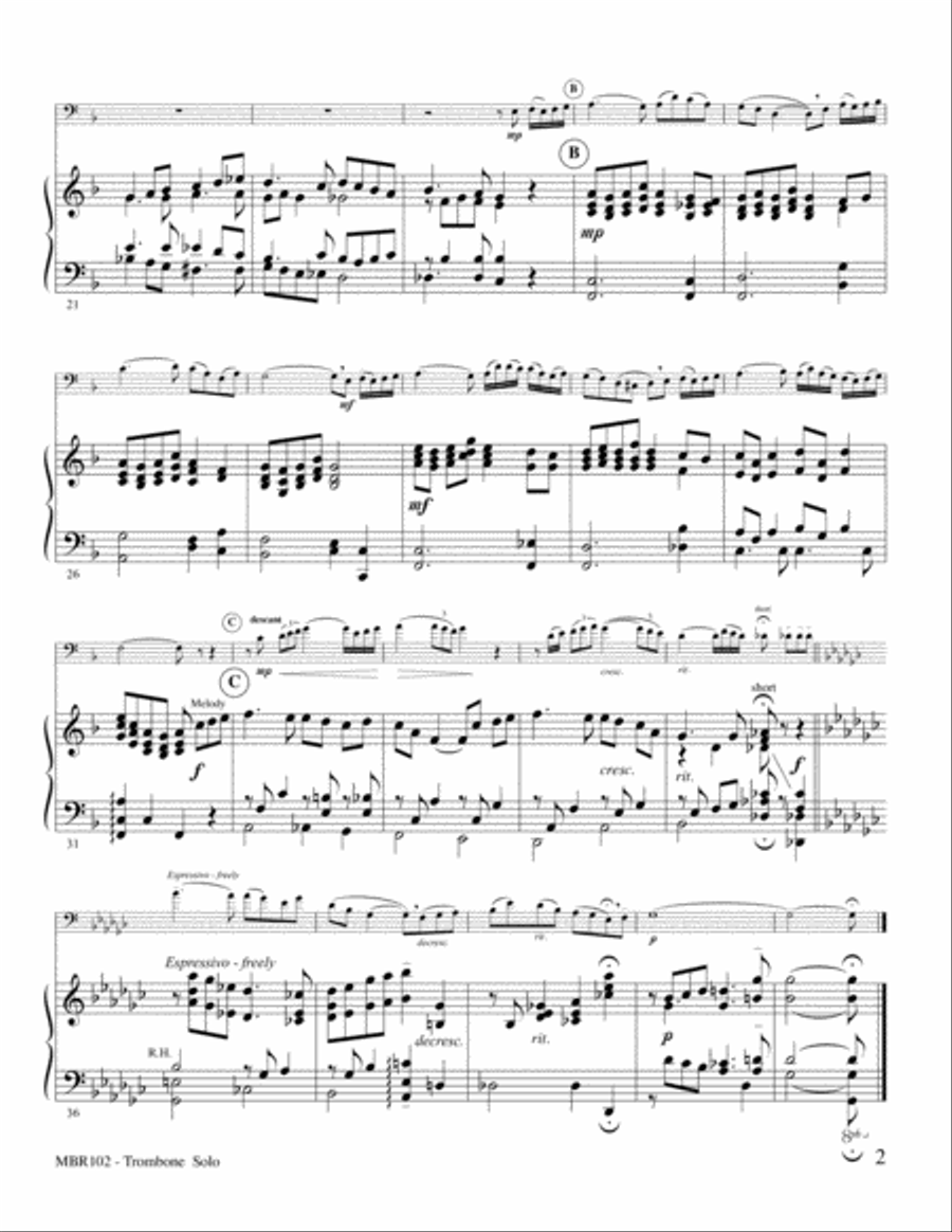 Londonderry Air Piano Accompaniment scores gallery preview page 2