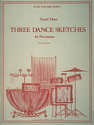 Book cover for Three Dance Sketches for Percussion Quartet