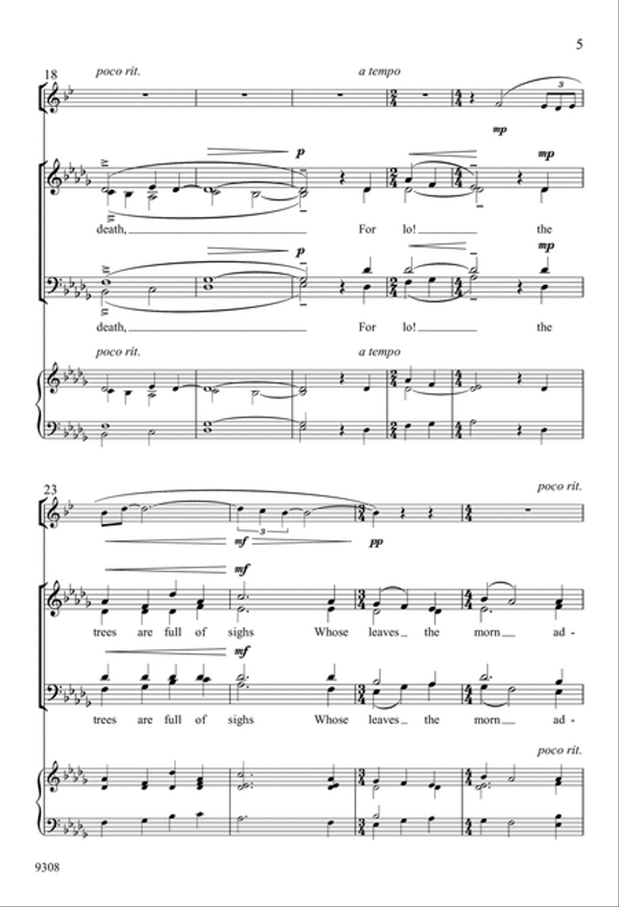 From dewy dreams, my soul arise 4-Part scores gallery preview page 5