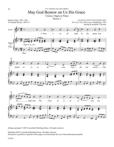 Hymn Stanzas for Unison Choir, Set 2 image number null