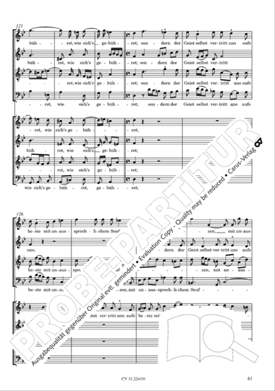 The complete motets (without Bc) Choir scores gallery preview page 48