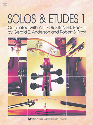 Book cover for Solos And Etudes, Book1 - Violin