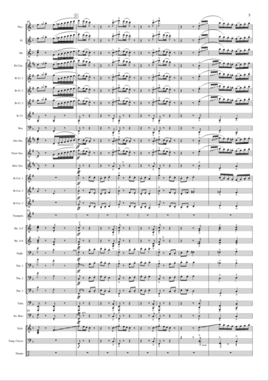 Rollicking Rakes Concert Band scores gallery preview page 4